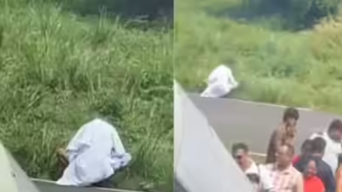 বিমানে ওঠার আগে রানওয়েতে বসেই প্রস্রাব ভারতীয়র